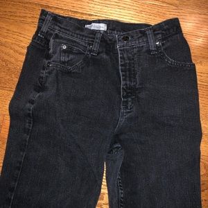 Black high waisted mom jeans